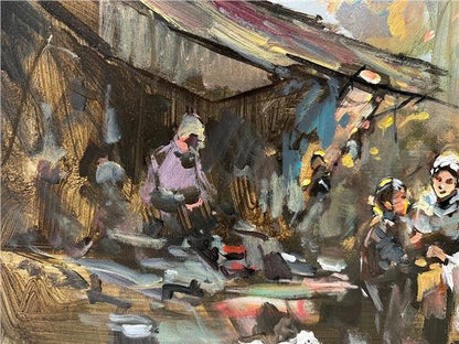 Yaylada İmece Yağlı Boya Tablosu