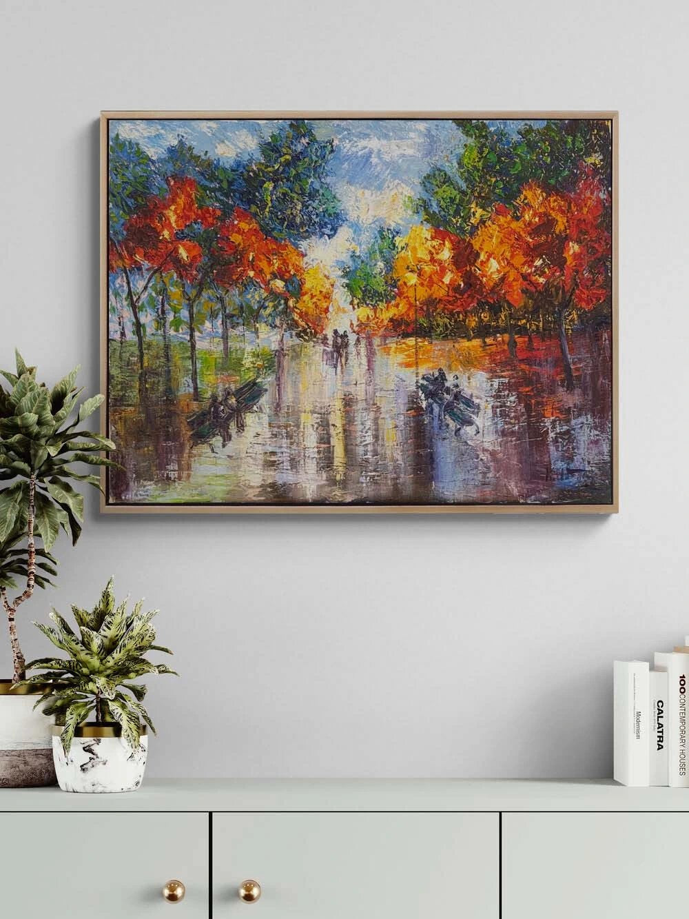 Yazdan Sonbahara Yolculuk Yağlı Boya Tablosu