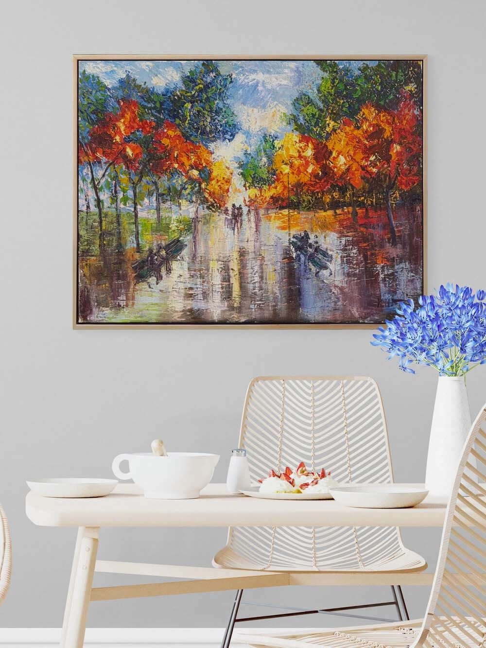 Yazdan Sonbahara Yolculuk Yağlı Boya Tablosu