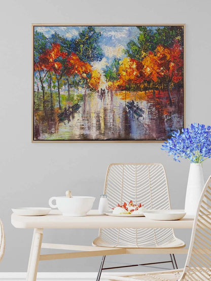 Yazdan Sonbahara Yolculuk Yağlı Boya Tablosu