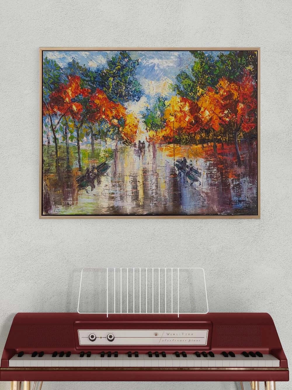 Yazdan Sonbahara Yolculuk Yağlı Boya Tablosu