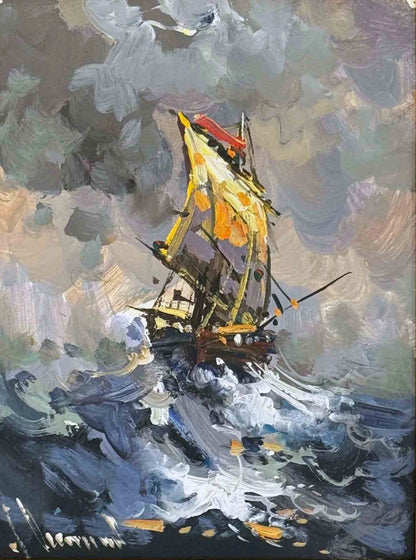 Yelkenli Yağlı Boya Tablosu