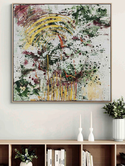 Yeşilin İçinden Yağlı Boya Tablosu