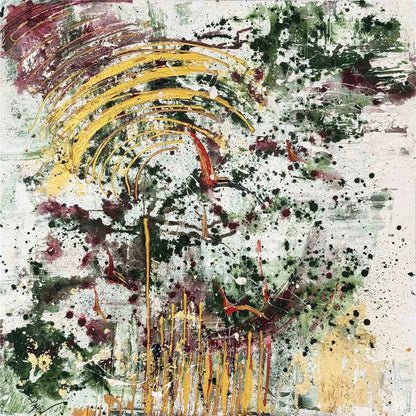 Yeşilin İçinden Yağlı Boya Tablosu