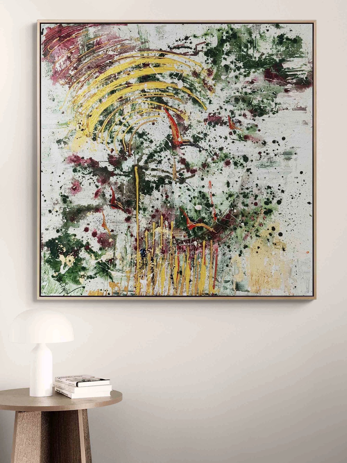 Yeşilin İçinden Yağlı Boya Tablosu