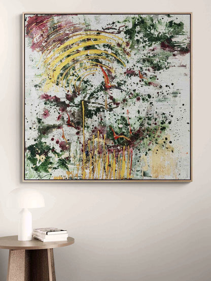 Yeşilin İçinden Yağlı Boya Tablosu