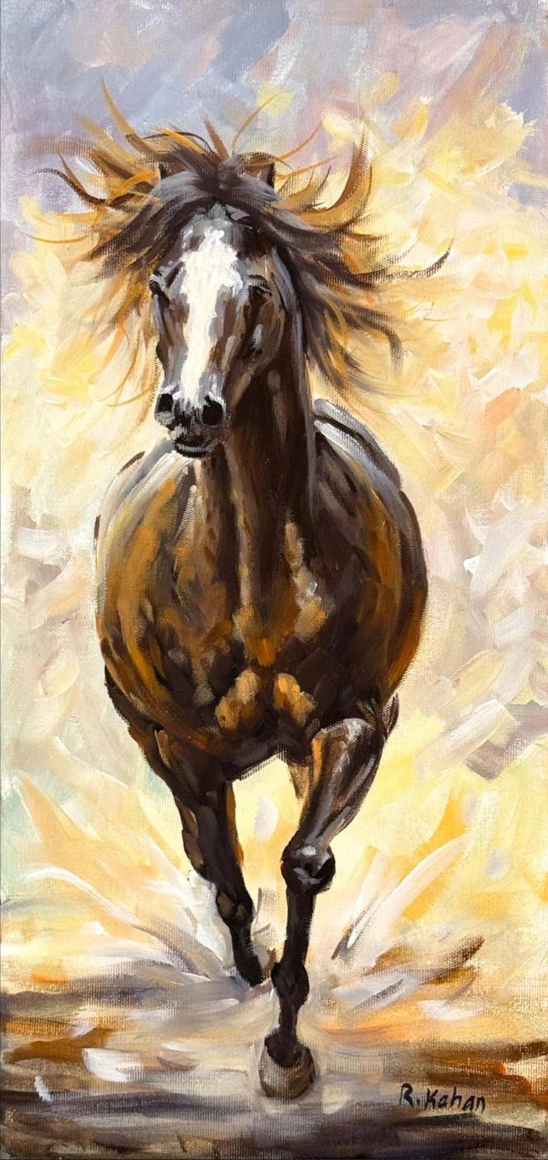 Yılkı Atı Yağlı Boya Tablosu