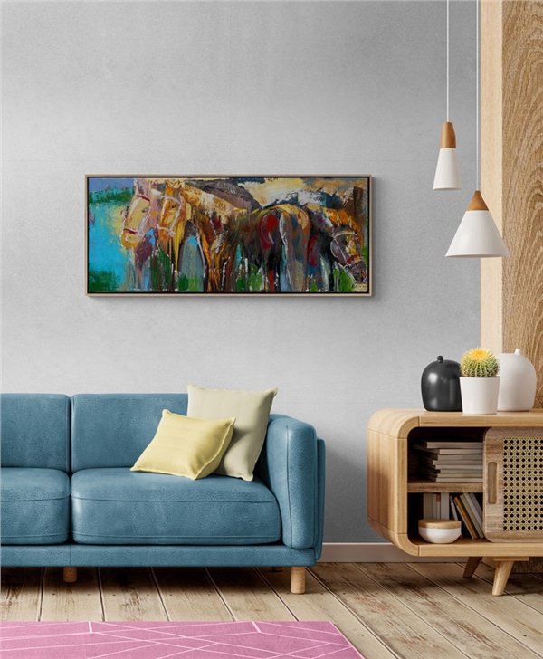 Atlar Yağlı Boya Tablosu