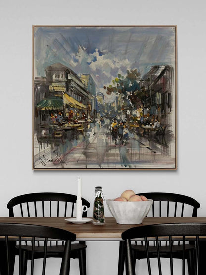 Yürüyen Zaman Yağlı Boya Tablosu