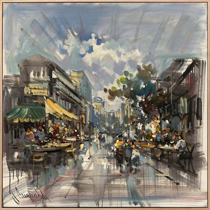 Yürüyen Zaman Yağlı Boya Tablosu