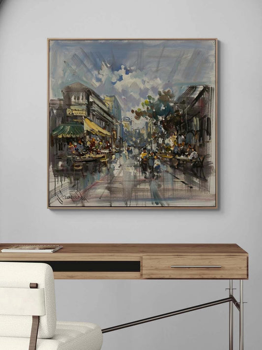 Yürüyen Zaman Yağlı Boya Tablosu