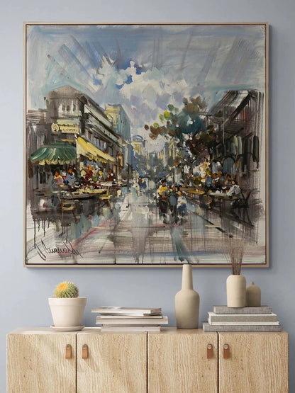 Yürüyen Zaman Yağlı Boya Tablosu