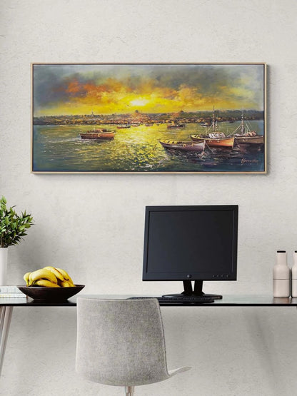 Zamana Karşı İstanbul Yağlı Boya Tablosu