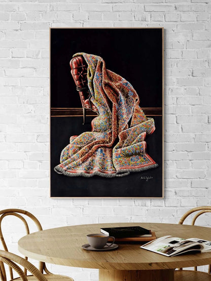 Zamana Serilmiş Desen Yağlı Boya Tablosu