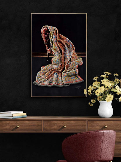 Zamana Serilmiş Desen Yağlı Boya Tablosu