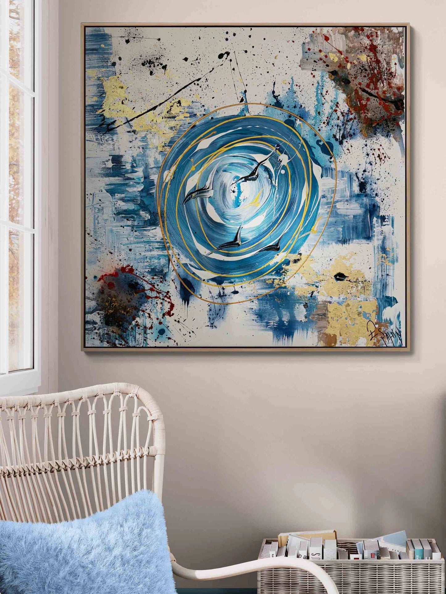 Zamanın Girdabında Yağlı Boya Tablosu