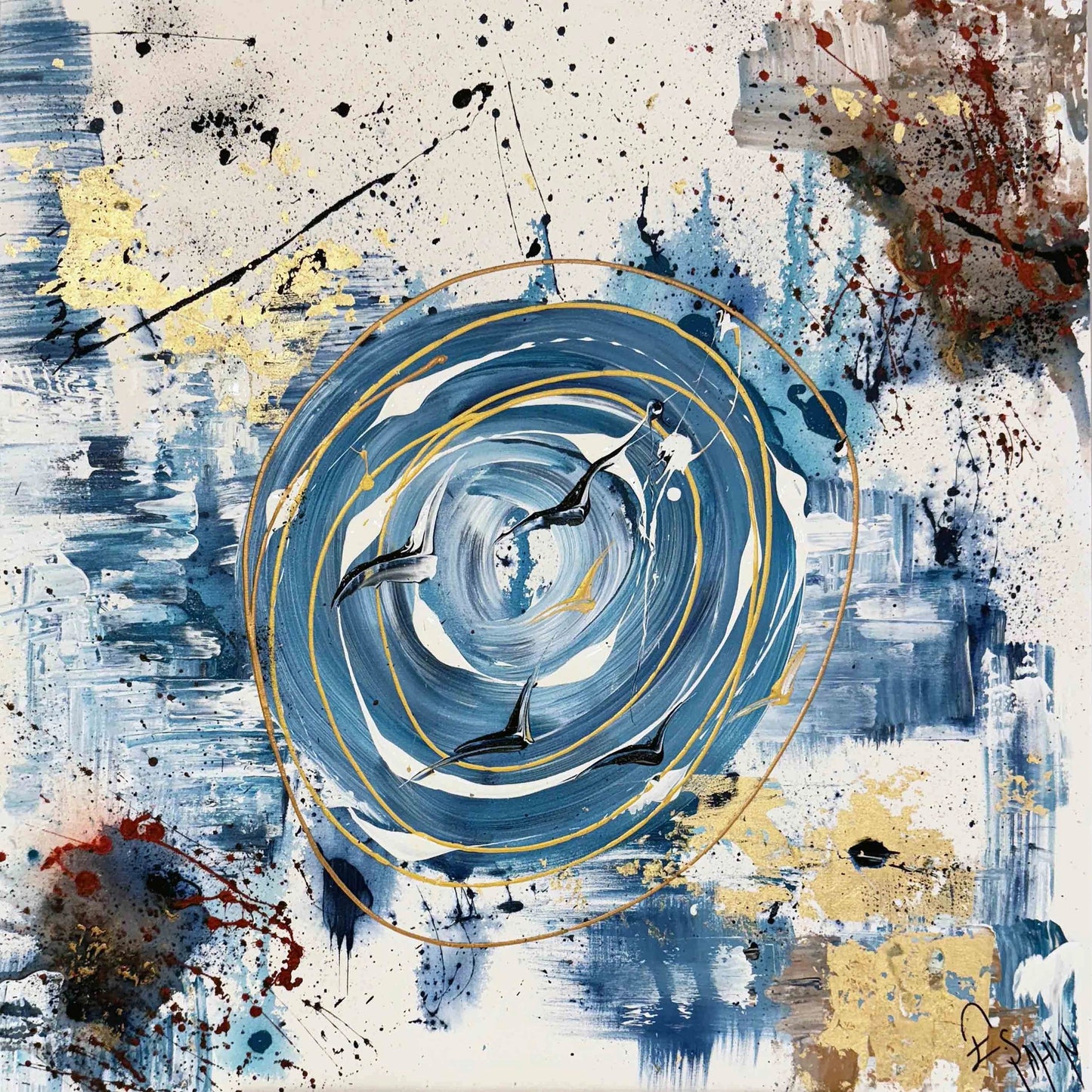 Zamanın Girdabında Yağlı Boya Tablosu