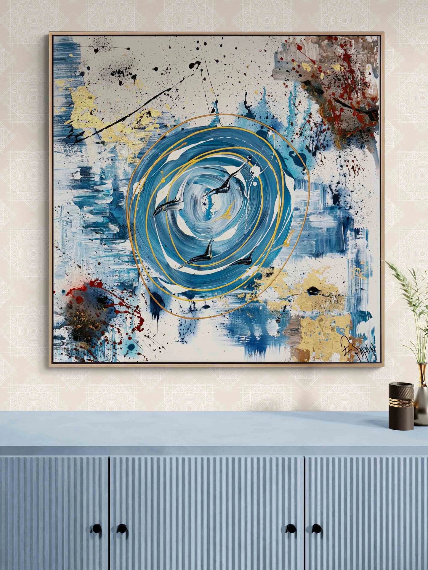 Zamanın Girdabında Yağlı Boya Tablosu