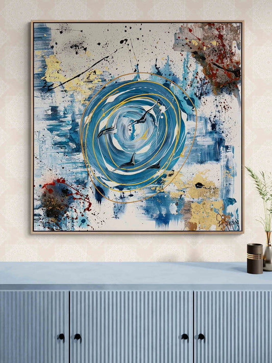 Zamanın Girdabında Yağlı Boya Tablosu