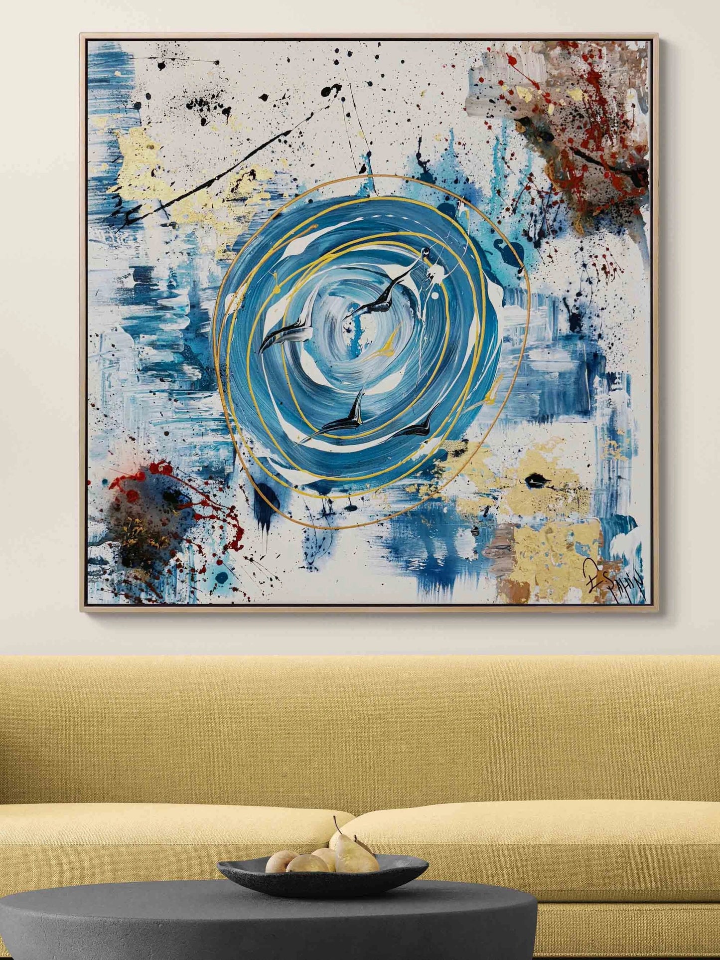 Zamanın Girdabında Yağlı Boya Tablosu