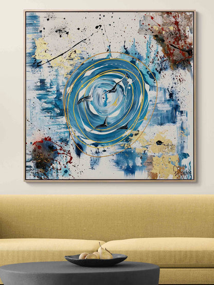 Zamanın Girdabında Yağlı Boya Tablosu