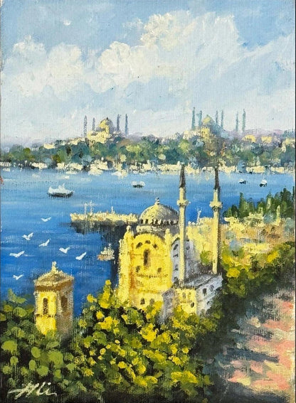 Zamanın İçinde Ortaköy Yağlı Boya Tablosu