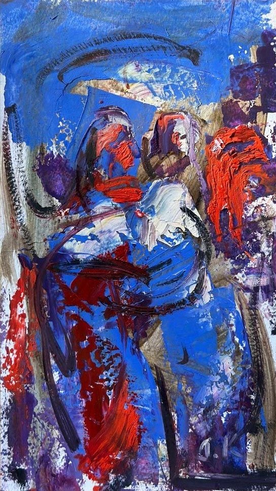 Zamanın İzinde Yağlı Boya Tablosu