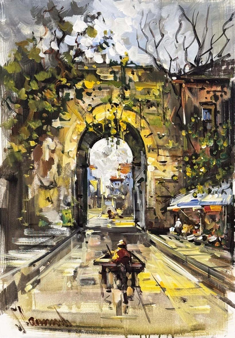 Zamanın Kapısından Yağlı Boya Tablosu