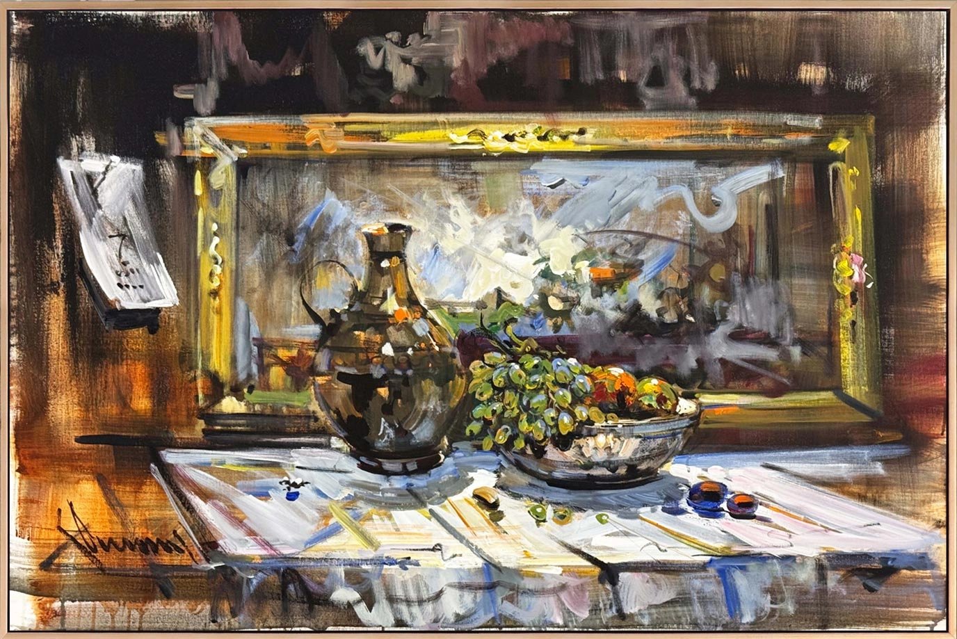 Zamanın Masası Yağlı Boya Tablosu
