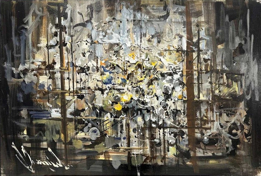 Zamanın Nötr İzleri Yağlı Boya Tablosu