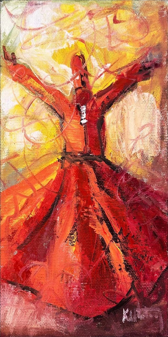 Zikirde Zaman Yağlı Boya Tablosu