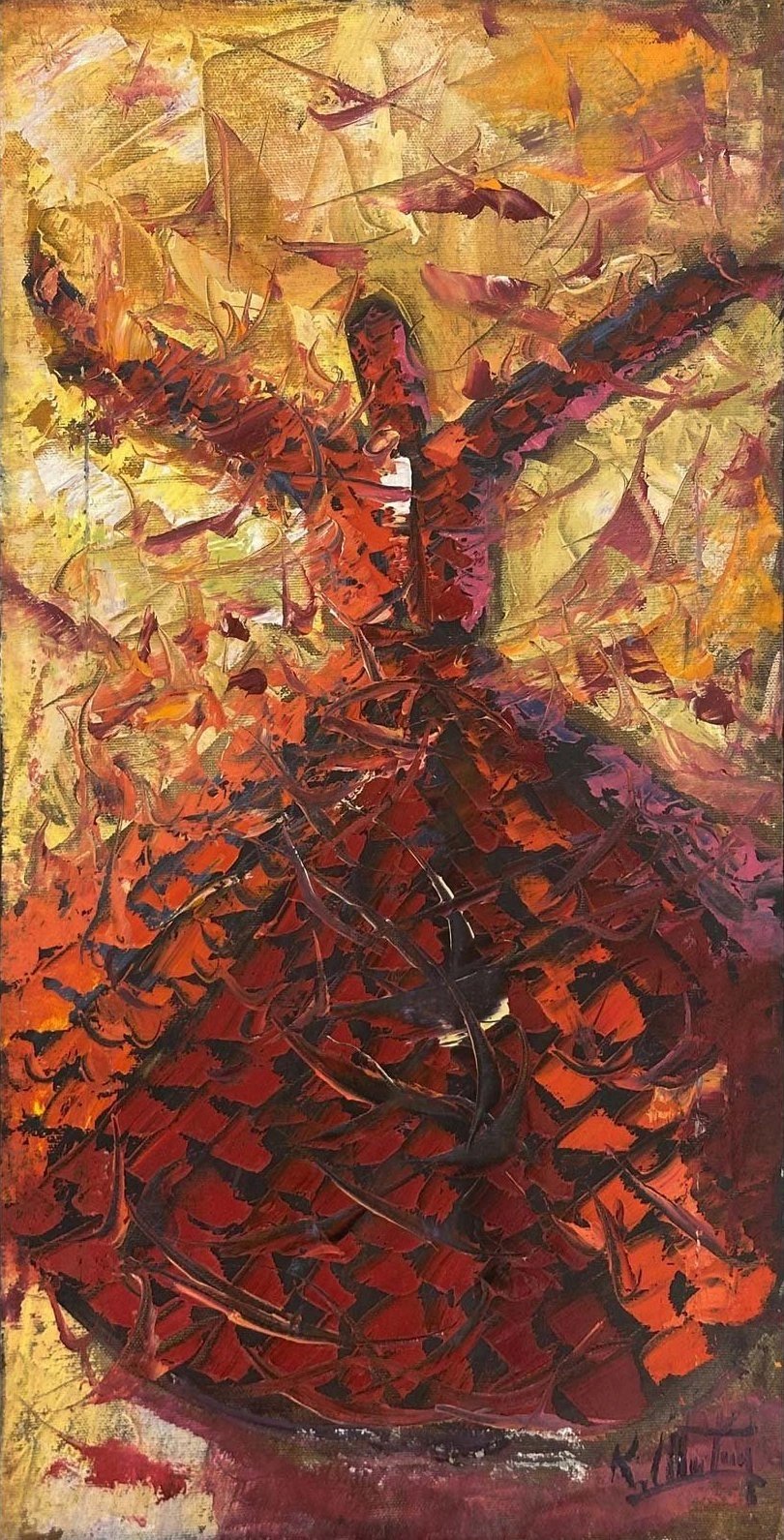 Zikri Semazen Yağlı Boya Tablosu