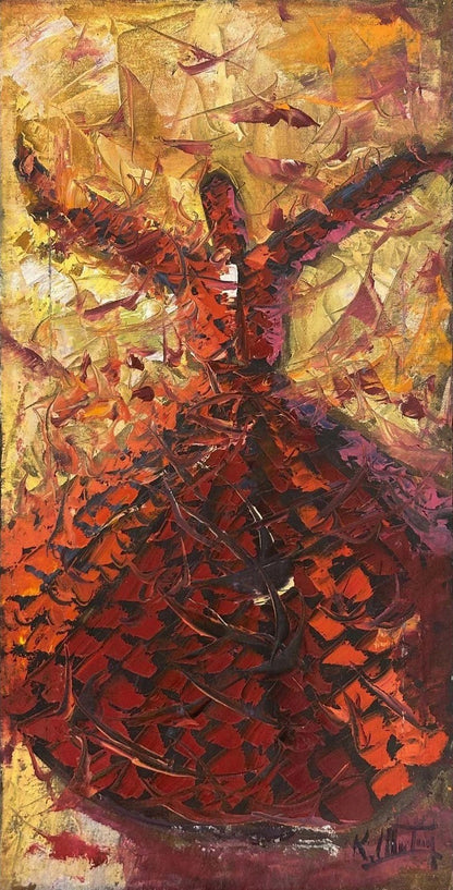 Zikri Semazen Yağlı Boya Tablosu